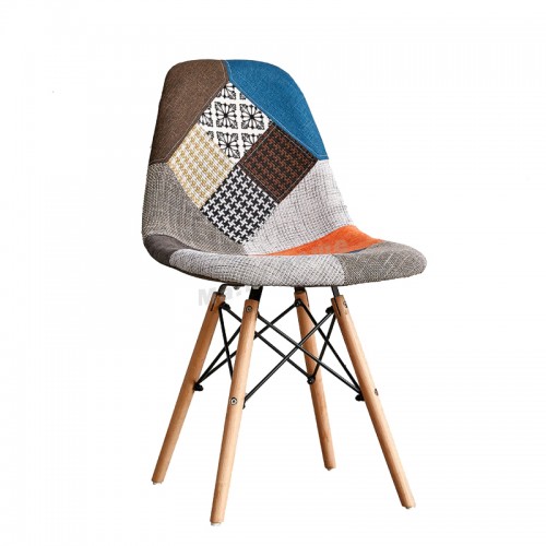 PROFILO dining chair, fabric, patchwork, 811165