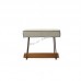 SLINE 500 dresser stool, Albizia + Metal + fabric, 815882