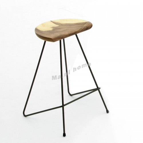 SLINE 450 bar stool, Albizia + Metal, 815899