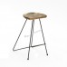 SLINE 450 bar stool, Albizia + Metal, 815899