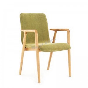 ALINE 540 Dining Chair, Green, ash + fabric, 815919