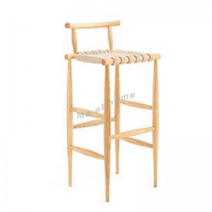 ALINE 440 吧椅, 白蠟木+繩, 815935