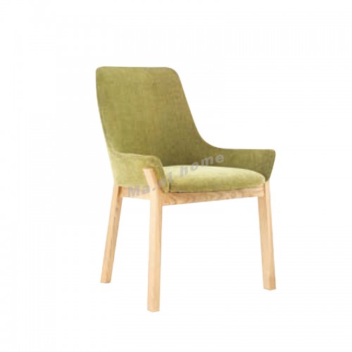 ALINE 580 餐椅, 綠色, 白蠟木+布料, 815970