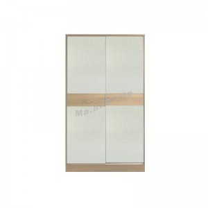 TESS 1200 sliding door wardrobe, oak color + cloth pattern, 817355