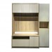 TESS wall unit, Oak + White Cloth