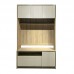 TESS wall unit, Oak + White Cloth