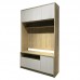 TESS wall unit, Oak + White Cloth