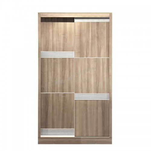 TESS 白橡木色, 布紋 趟門衣柜(E1板)