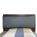 VENIRE bed with drawers walnut color + gray color