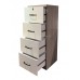 CAFFE 400 chest of drawers, gray + gloss white, 818545