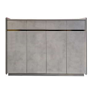 CIOT 1400 四桶四門鞋柜, 灰色 + 水泥色, 818804