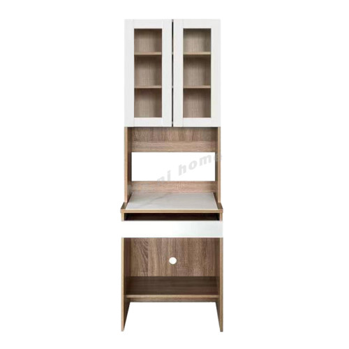 CAFFE 710 Computer Desk Set, Slate top, gray oak