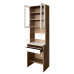 CAFFE 710 Computer Desk Set, Slate top, gray oak