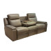 CINE 2000 3 seats leather sofa  ( With activity coffee table )