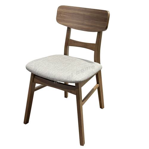 ELMER 450 餐椅, 胡桃木色+灰色, 814616