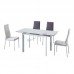 MED extendable dining table + 4 chairs