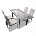 SASSO extendable dining table + 4 chairs, 816150