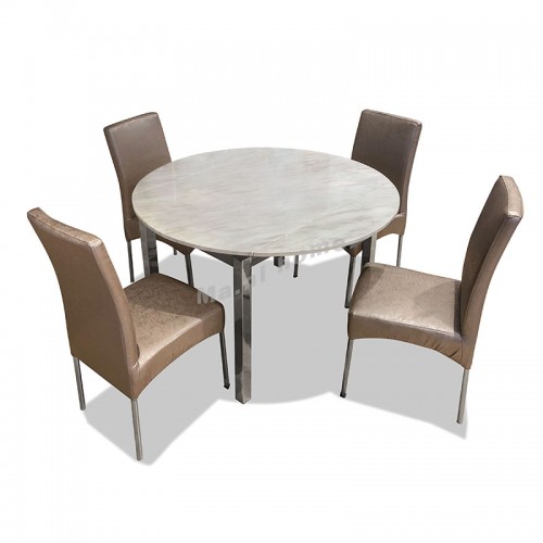 SASSO extendable dining table + 4 chairs, 816154