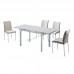 MARMO L extendable dining table + 4 chairs, 816490
