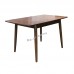 ELME 1300 dining table, Oak + cherry wood color + grey color
