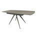 BUIO extendable dining table, charcoal grey + Grey stone pattern full ceramic surface, 818727
