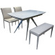 Extanable dining talbe + 2 chairs + Long chair  + $796 