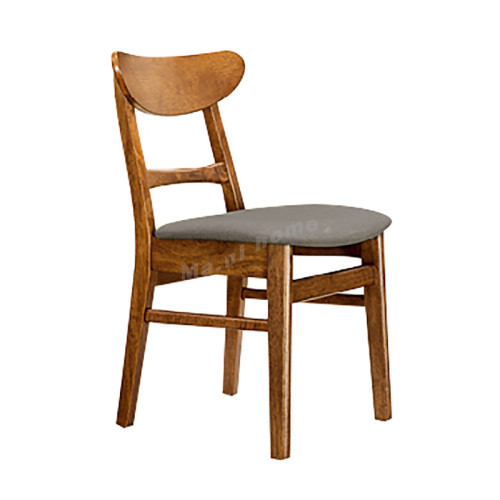 ELME 餐椅, 實木, 櫻桃木色, 灰色, 818817