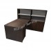 FINN 1870 desk with bookshelf, dark oak veneer, 813560