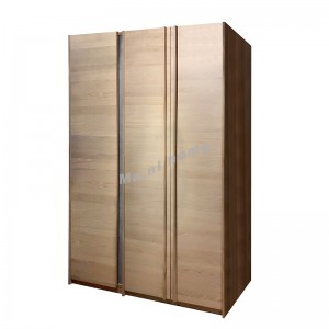 CLEMENT 1600 掩門衣柜, 橡木飾面+水泥色, 817515