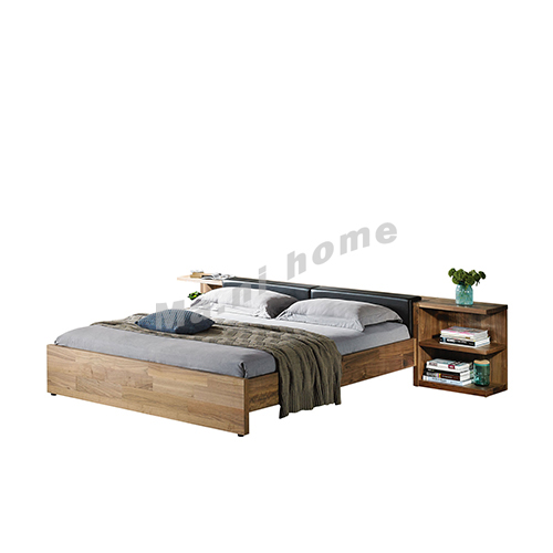 BRICK 3000 bed, walnut veneer, 814777