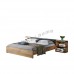 BRICK 3000 bed, walnut veneer, 814777