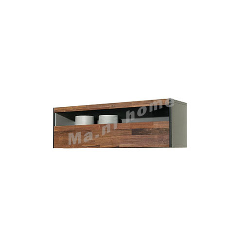 BRICK 1100 wall cabinet, walnut veneer, (flap donw door),  814712
