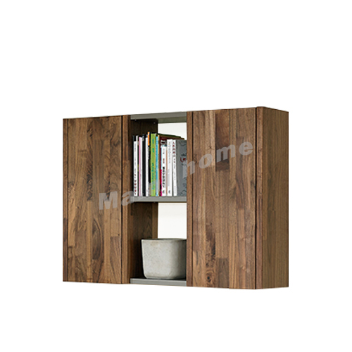 BRICK 1100 wall cabinet, walnut veneer+ grey ,  814715