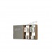 BRICK 1400 wall cabinet, walnut veneer+ grey ,  814716