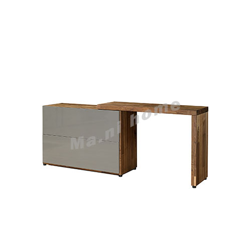 BRICK 2500 sideboard, walnut veneer + grey, 814730