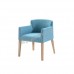 CLEMENT 620 fabric dining chair, oak veneer, 815398