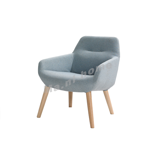 CLEMENT 660 fabric dining chair, oak veneer, 815399