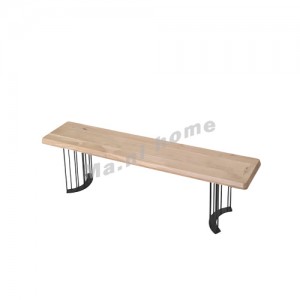 CLEMENT 1500 長椅, 橡木飾面, 鐵腳, 815405