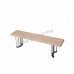 CLEMENT 1500 Bench, oak veneer + metal leg, 815405