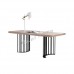CLEMENT 2200 dinning table, oak veneer + metal leg, 815441