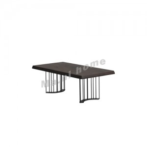 FINN 1230 茶几, 仿木紋科技石面 + 鐵腳, 814898