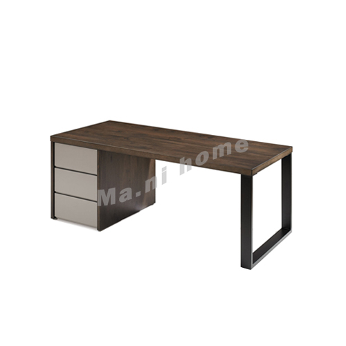 FINN 1800 desk, oak veneer + grey, 814910