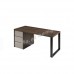 FINN 1500 desk, oak veneer + grey, 814912