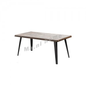 FINN 1750 dining table, arificial stone + oak veneer leg, 814915