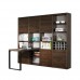 FINN 2500, bookcase with desk, oak veneer, 814807