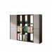 FINN 1800 bookcase, oak veneer + grey, 814586