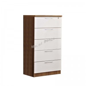 ACCORD 600 Chest of drawers, light walnut color+white, 811989