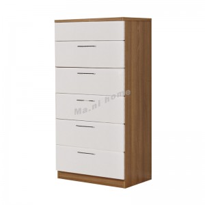 NATURA  24" chest of drawers, light walnut color + white , 816083