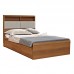 NATURA 1200 bed with drawers, walnut color + white , 816123