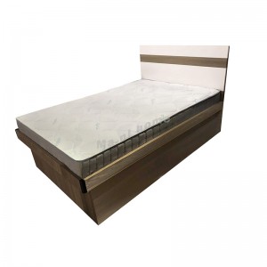 ANGO bed , gray wood grain, white  color,  816399